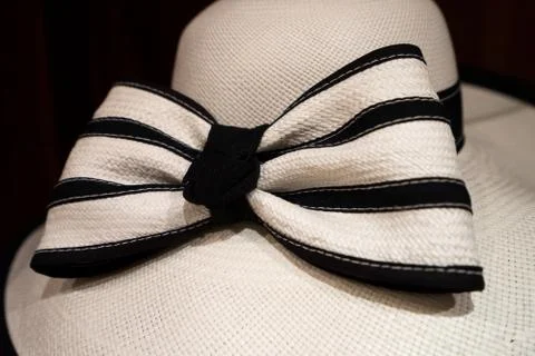 Women's panama hat closeup Fotos de archivo