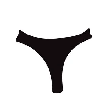 Womens panties on a white background. vector icon of panties Stock Illustration