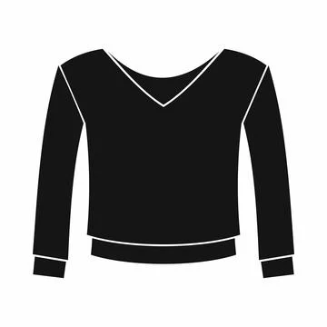 Womens pullover icon, simple style Stock Illustration