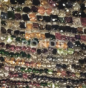 Women's rings with precious stones, women's jewelry Stock Photos
