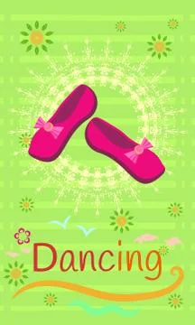 Womens shoes for dancing Stock Illustration