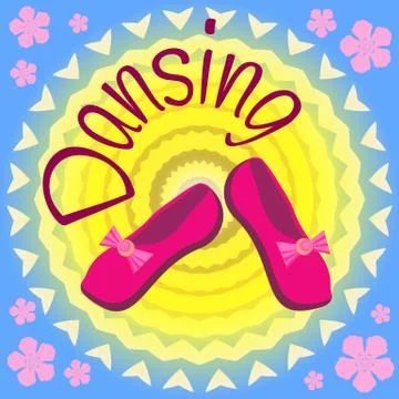 Womens shoes for dancing Stock Illustration