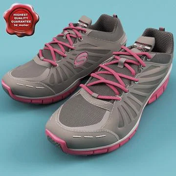 Lægge sammen I forhold Falde tilbage 3D Model: Womens Skechers Tone-ups Run Shoes #91433441