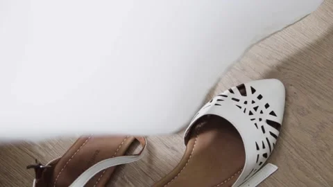 Women's slippers Stock Footage 146642642