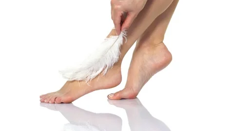 Women's smooth legs Stock Footage 134033665