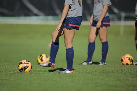 Womens Soccer Practice Stock Photos