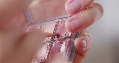 Women's Сosmetics Сlose up. Stock Footage 164490225