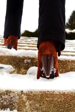 Women's steps Stock Photos