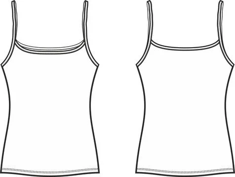 Women's strap top Stock Illustration