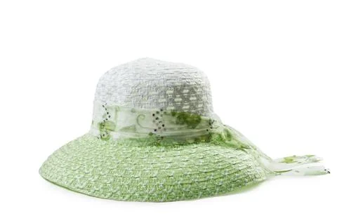 Women's straw hat Foto stock
