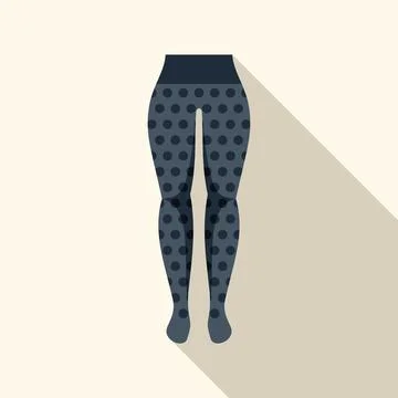 Women's tights with polka dot pattern for cold winter days 스톡 일러스트