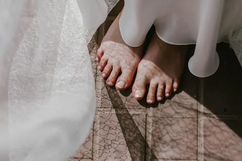 Women's toes Stock Photos