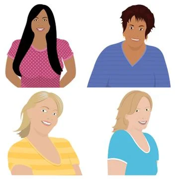 Womens Vector Illustrations Stock Illustration