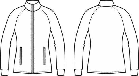 Women's zipper jacket Stock Illustration