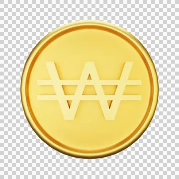 Won currency Stock Illustration