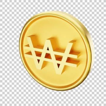 Won currency Stock Illustration
