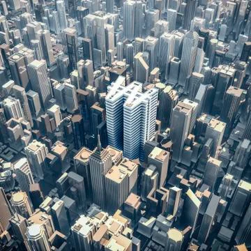 Won office tower concept Иллюстрация