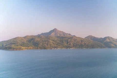 The wondefull view on the tracking path in the Sai Kung East Country Park in  Stock Photos