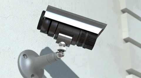 Wondered surveillance camera, loop-able Stock Footage