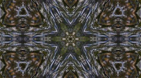Wonderful abstract kaleidoscopic crystal pattern with six structure. Stock Footage 66520087