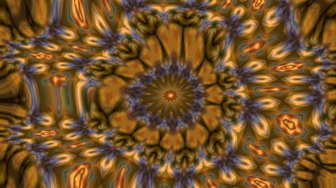 Wonderful abstract kaleidoscopic multicolor pattern with twisting structure Stock Footage 66512345