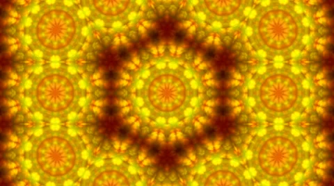 Wonderful abstract kaleidoscopic multicolor pattern with round structure Stock Footage 66515639