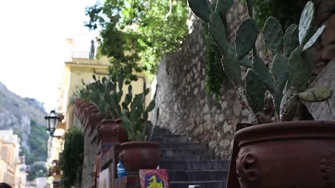 A wonderful angle of Taormina Stock Footage 81148886