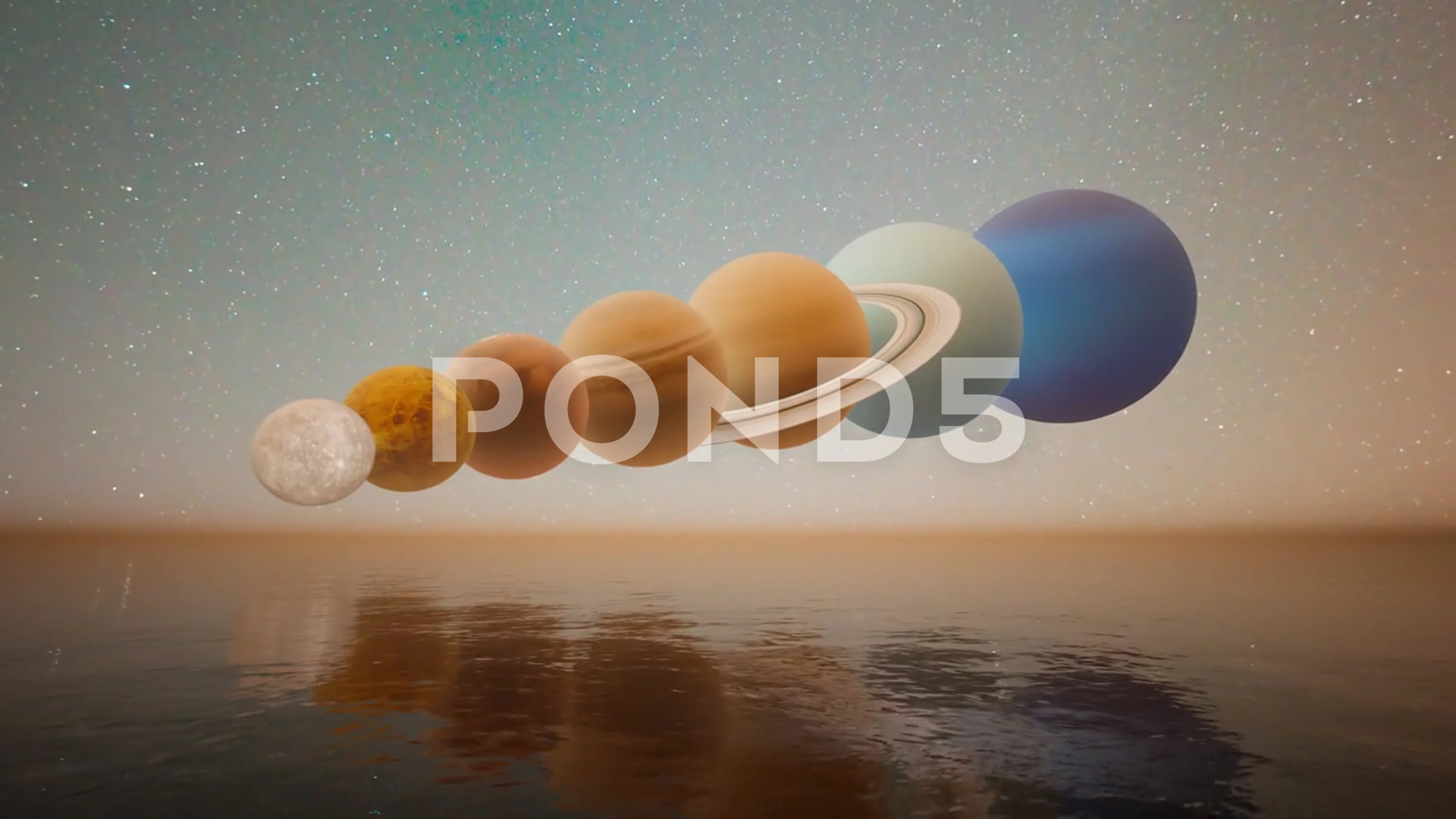 Wonderful animation of the solar system.... | Stock Video | Pond5