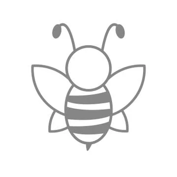 Wonderful bee design on a white background Stock Illustration