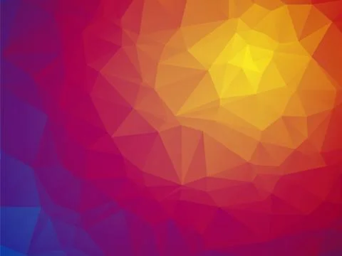 Wonderful color triangular red yellow blue background Ilustración de archivo