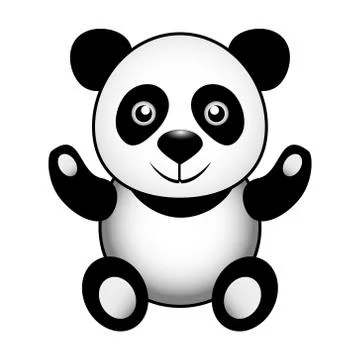 A wonderful cute panda Stock Illustration