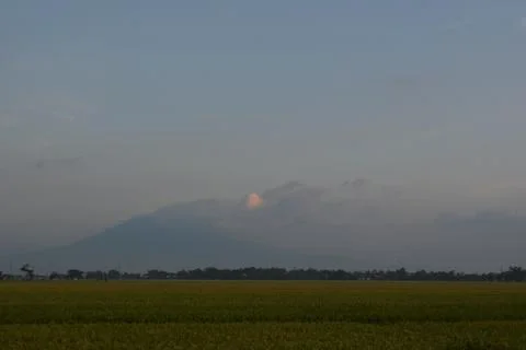 Wonderful dramatic clouds formation at the sky Stock Photos