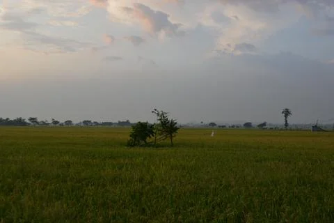 Wonderful dramatic clouds formation at the sky Stock Photos