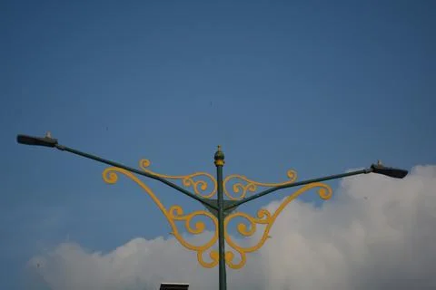 Wonderful dramatic clouds formation at the sky Stock Photos