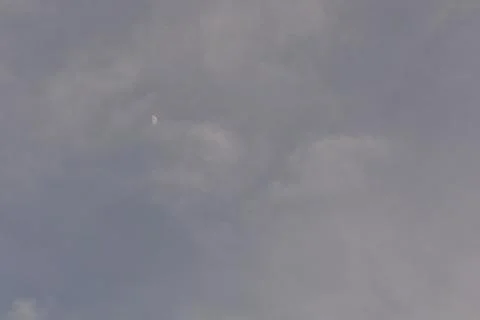 Wonderful dramatic clouds formation at the sky Stock Photos