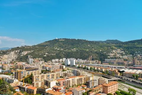 Wonderful panoramic view of Nice Stock-Fotos