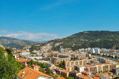 Wonderful panoramic view of Nice 스톡 사진