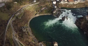 Wonderful Rheinfall Stock Footage 85579358