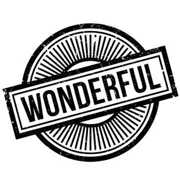 Wonderful rubber stamp Stock Illustration
