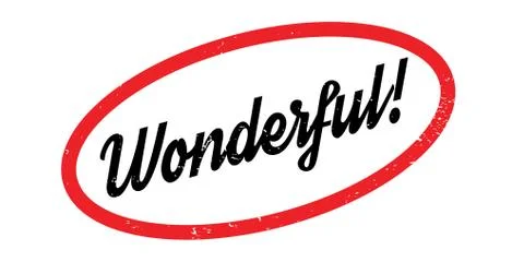 Wonderful rubber stamp Stock Illustration