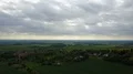 Wonderful spring season landscape aerial green corn fields villages and clouds 4k or 4k+ Resolution