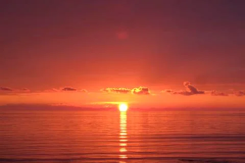 Wonderful sunset Stock Photos