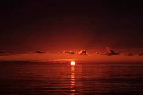 Wonderful sunset Stock Photos