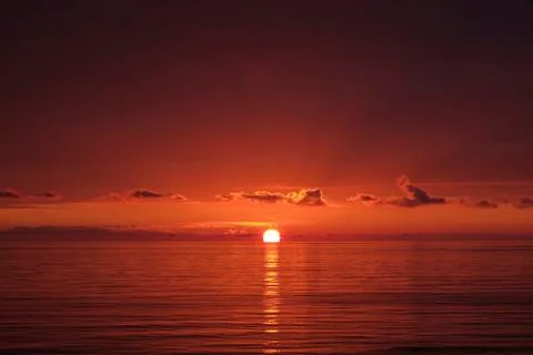 Wonderful sunset Stock Photos