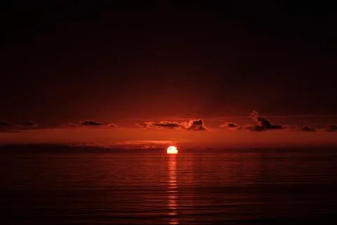 Wonderful sunset Stock Photos