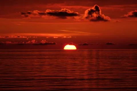 Wonderful sunset Stock Photos
