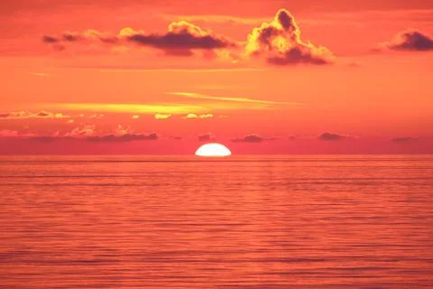 Wonderful sunset Stock Photos