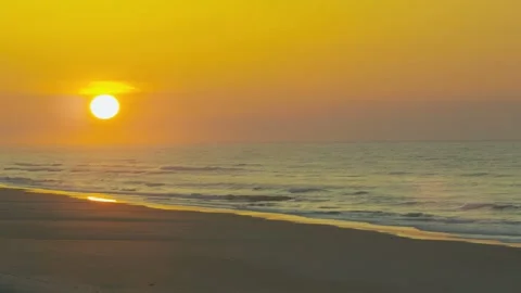 A wonderful sunset view by the beach The most beautiful resorts Stock Footage 252884555