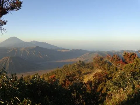 Wonderful view from bromo east java indonesia Stock Photos