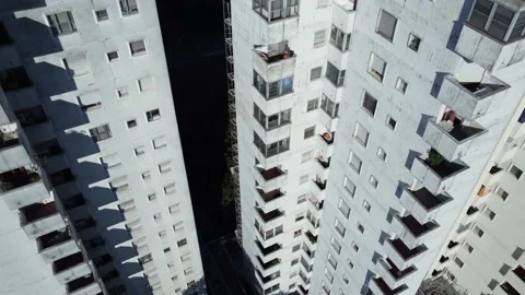 Wonderful White Architecture Drone 4k Footage, Milan Stock Footage 202190976